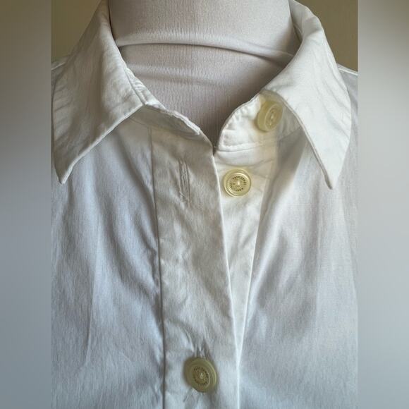 KATE SPADE NEW YORK WHITE SHORT SLEEVE BUTTON DOWN SIZE 2 - Picture 5 of 8